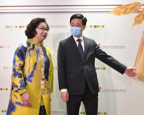 政務司司長李家超出席2020齊惜福慈善籌款晚宴。