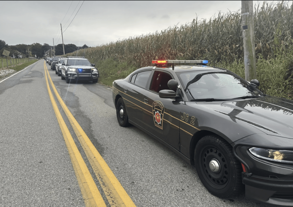 大批警車到場。美聯社