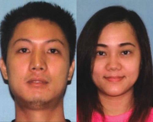 疑犯及死者。网图