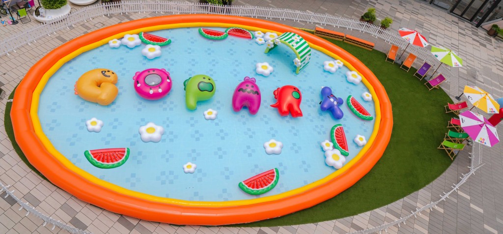 18米寬「GO PARK盛夏巨型充氣水池」(圖片來源:GO PARK) 18米寬「GO PARK盛夏巨型充氣水池」(圖片來源:GO PARK)