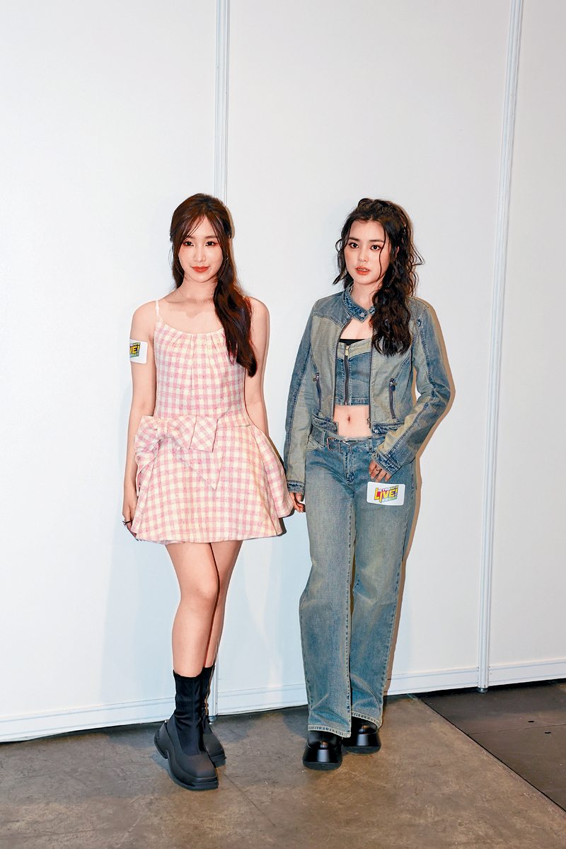 Chantel（右）與Windy齊出席動漫節活動。
