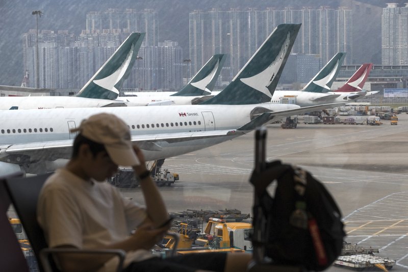 國泰航空將三分一客機遷至澳洲停泊。AP資料圖片