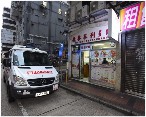 警員到場調查。丁志雄攝