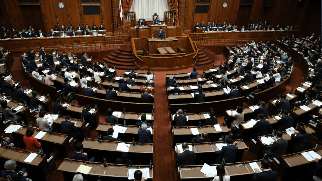 日本朝野3黨達成共識，同意刪31席眾議員。法新社