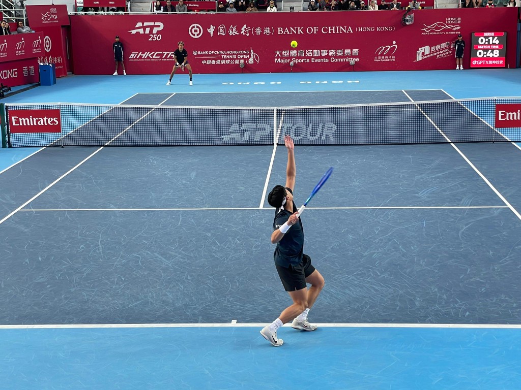 黃澤林反勝迪亞路,首次打入香港公開賽8強。羅淑佩fb 黃澤林反勝迪亞路,首次打入香港公開賽8強。羅淑佩fb