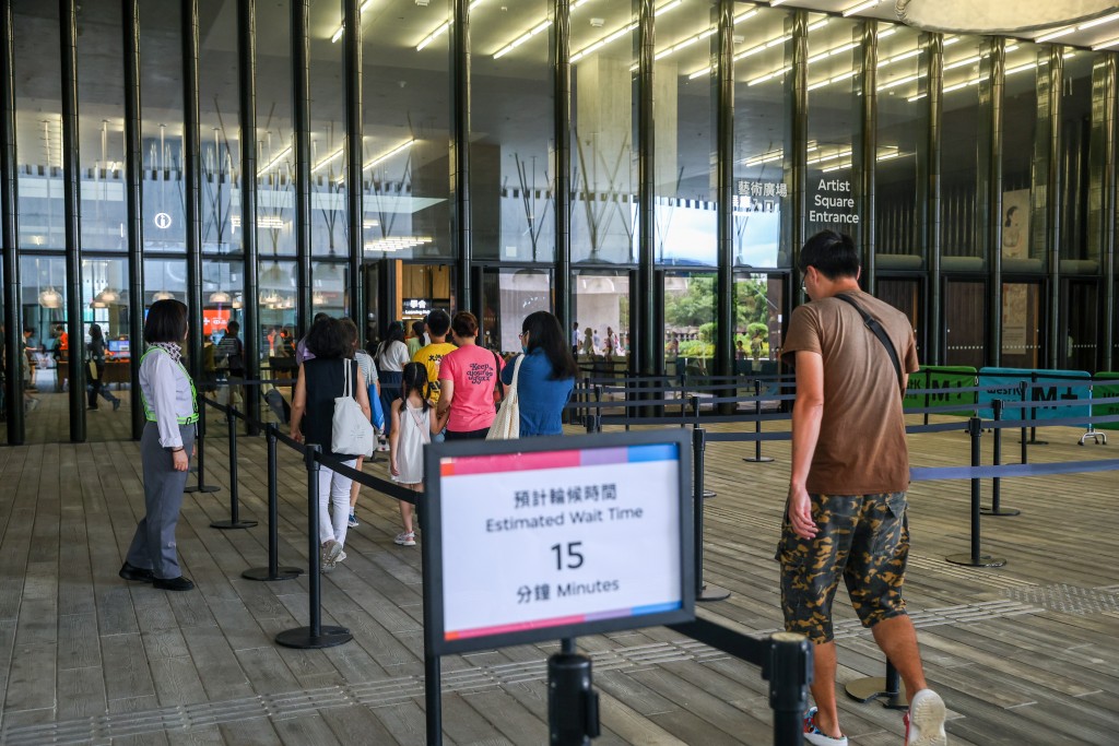 M+博物館輪後情況。何家豪攝 M+博物館輪後情況。何家豪攝