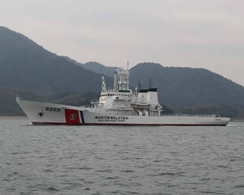 馬來西亞海警船。網上圖片