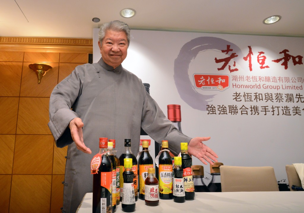 蔡瀾亦是一位美食家。資料圖片 蔡瀾亦是一位美食家。資料圖片