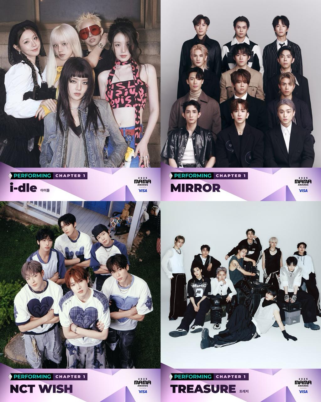 MIRROR擔任MAMA表演嘉賓。 MIRROR擔任MAMA表演嘉賓。