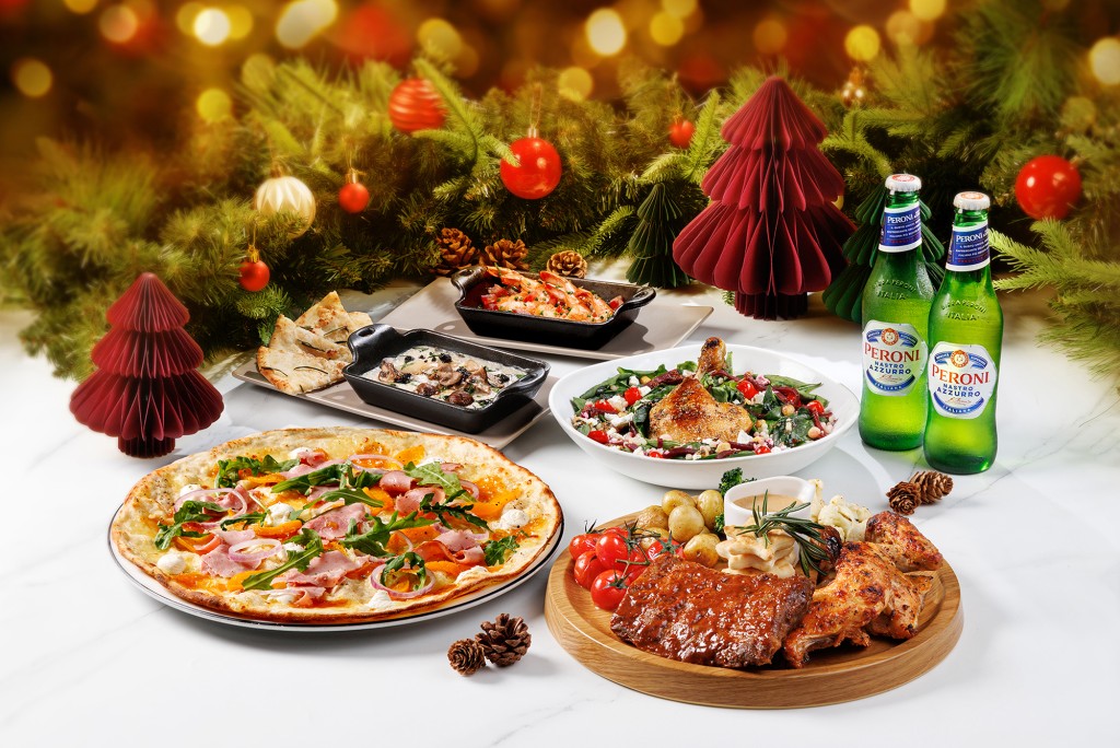 聖誕大餐|PizzaExpress聖誕10人套餐($1,998,可供10人享用)。 聖誕大餐|PizzaExpress聖誕10人套餐($1,998,可供10人享用)。