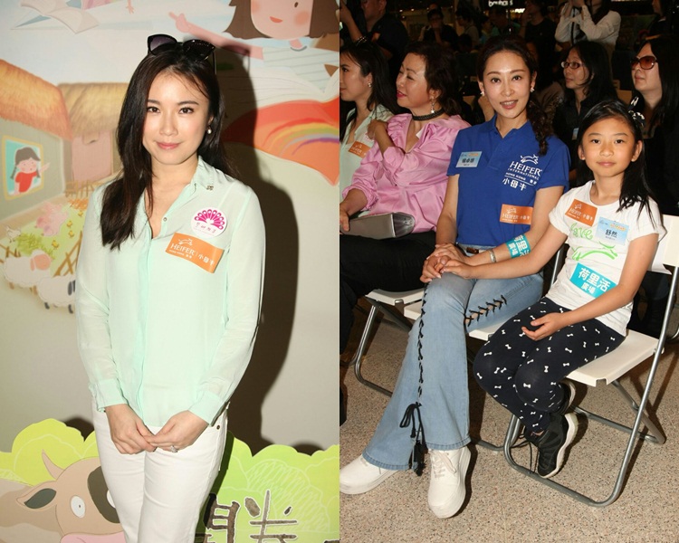 刘倩婷、杨卓娜与女儿
