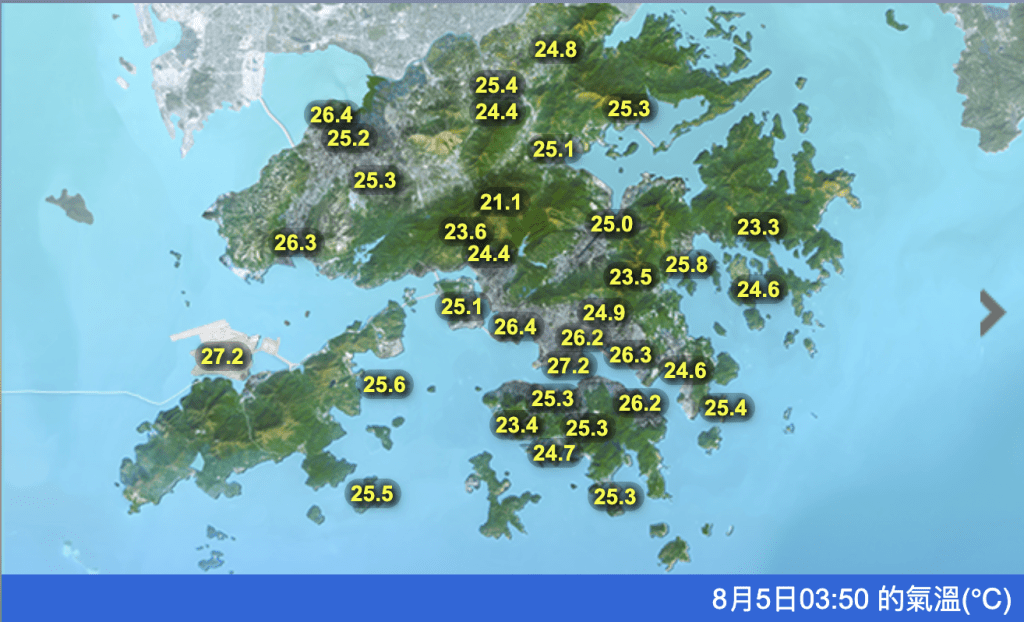 分区气温 分区气温