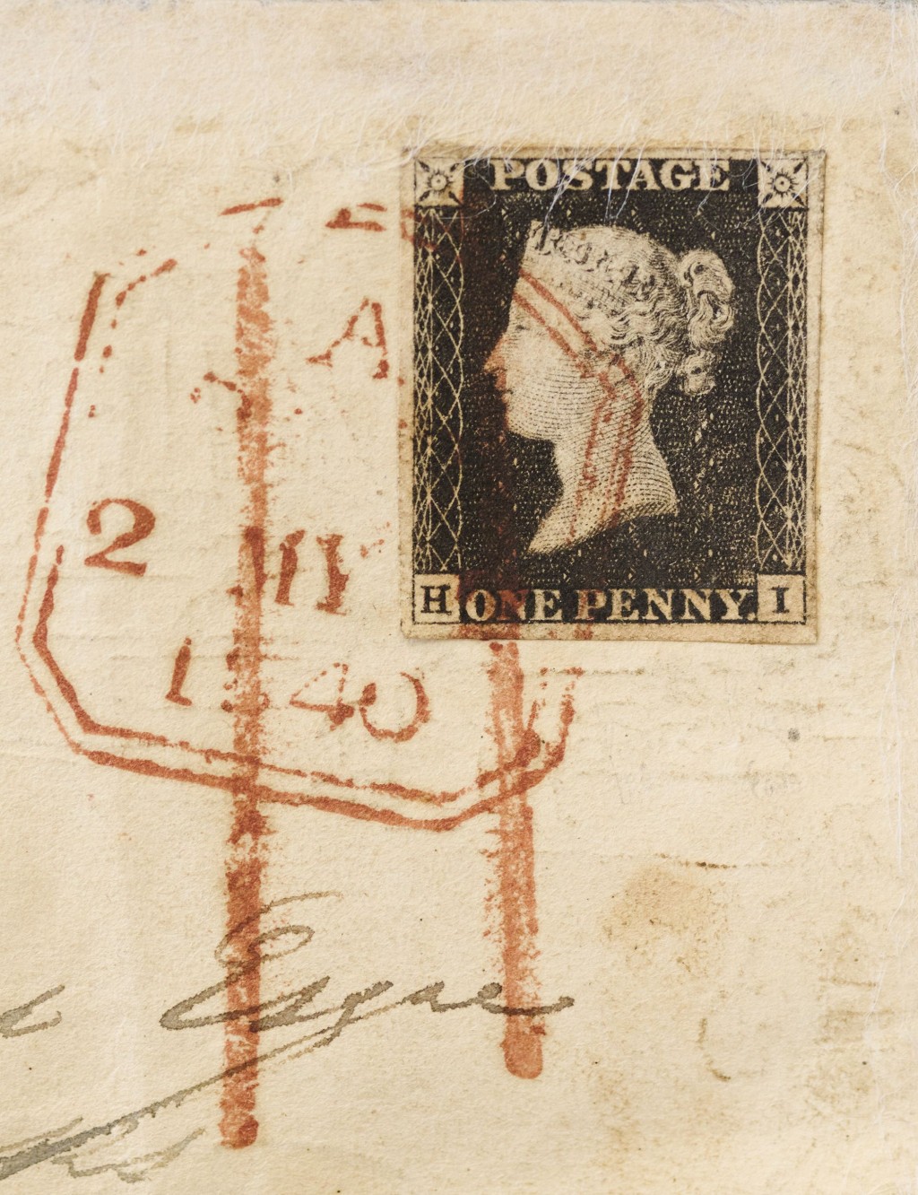 世界10大最珍贵邮票｜1.黑便士（Penny Black）