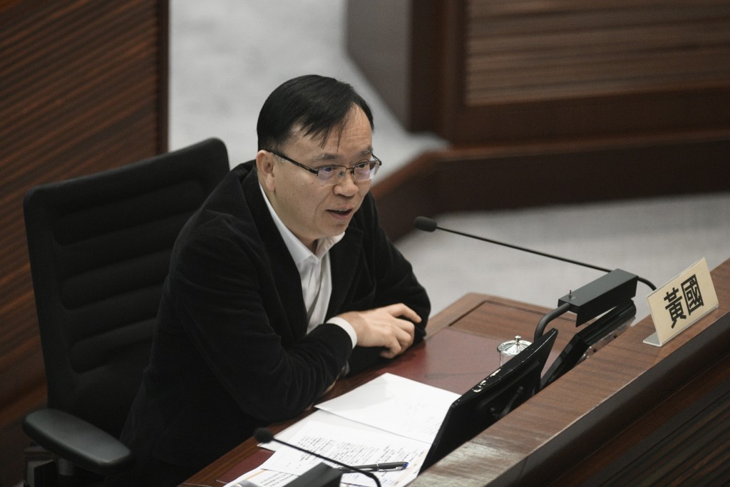 議員出席特別論壇。圖為黃國。陳浩元攝