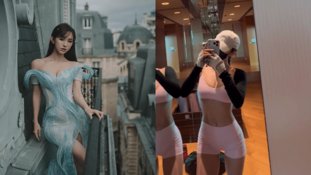 Dada陳靜S級曲線極具視覺效果 粉紅Bra Top藏不住豐滿上圍 爆汗濕身玲瓏體態令人想入非非