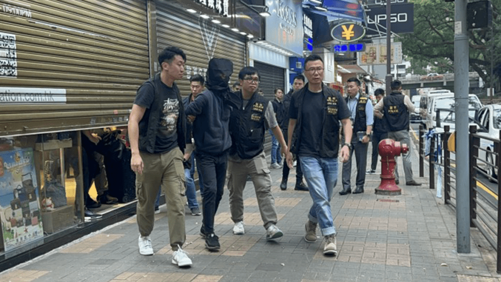 早前被捕的5名匪徒今日已於在九龍城裁判法院提堂。資料圖片
