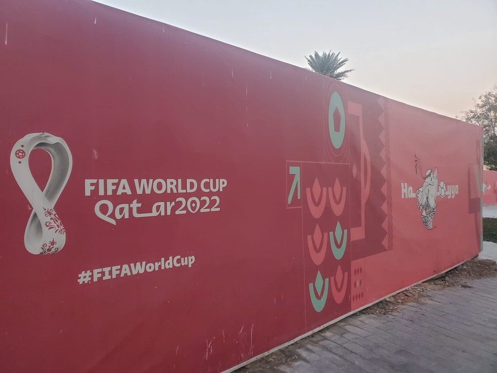 卡塔尔迎接亚洲杯。（吴家祺摄）