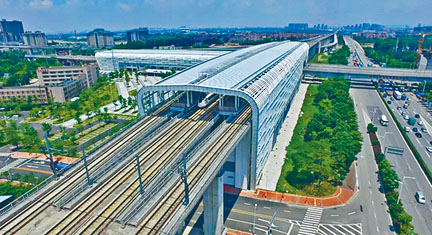 ■穗深城際鐵路的車站。