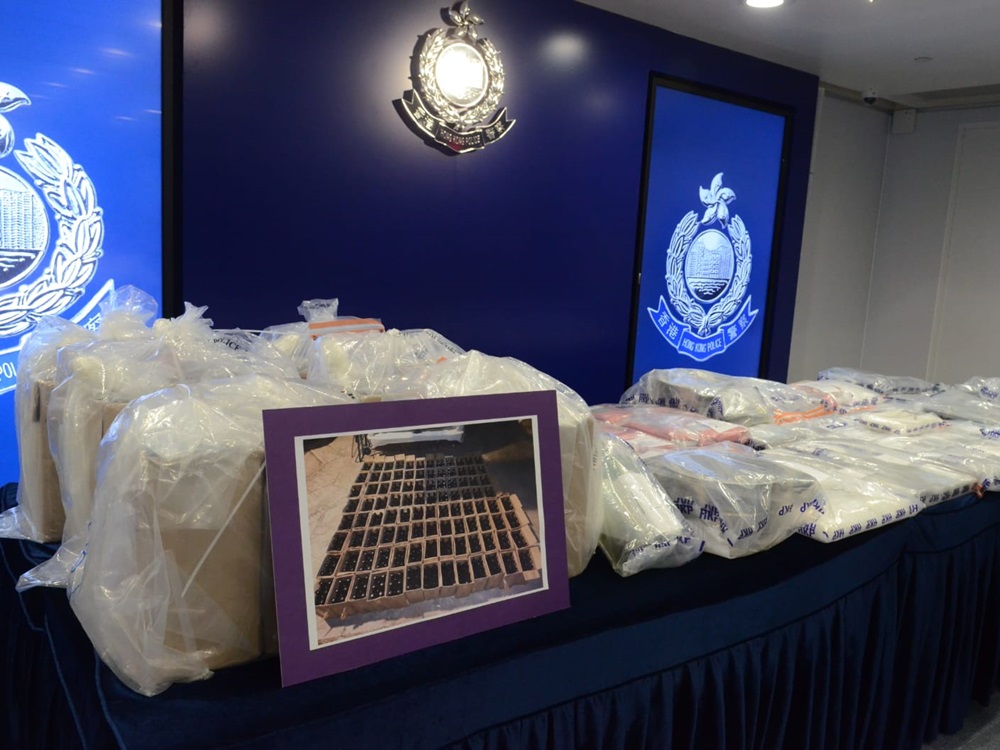警方搜獲93.3公斤毒品，市值6300萬港元。