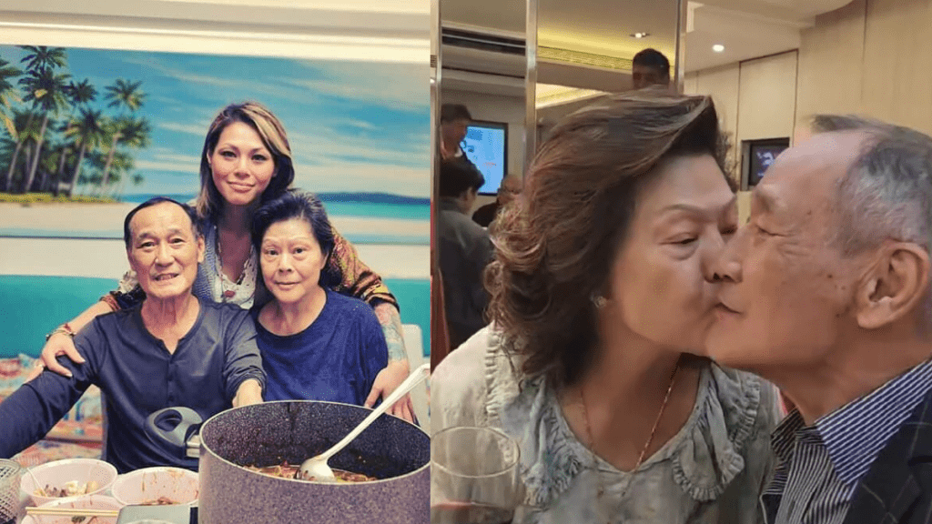 82岁陈惠敏罕有甜蜜放闪  老婆热情咀嘴铁汉腼腆饮酒定惊  口窒求饶：不要常常骂我