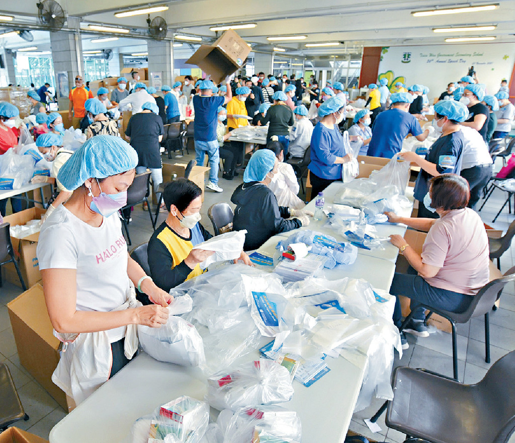 ■不少獲選組織曾在疫情期間，參與派發物資活動。
