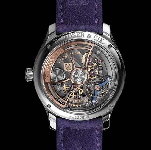 H. Moser & Cie. Endeavour Centre Seconds Concept Purple Enamel,錶殼:40mm不鏽鋼 / 機芯:HMC 201自動 / 售價:27,000瑞郎。 H. Moser & Cie. Endeavour Centre Seconds Concept Purple Enamel,錶殼:40mm不鏽鋼 / 機芯:HMC 201自動 / 售價:27,000瑞郎。