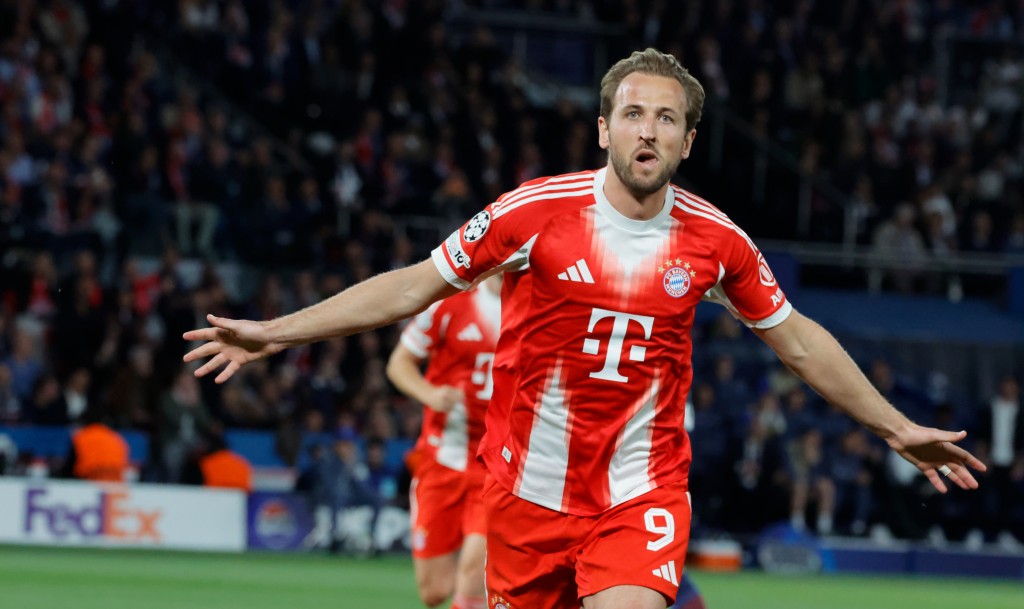 哈利卡尼周二歐聯4強首回合對攻大戰進貢一球。新華社