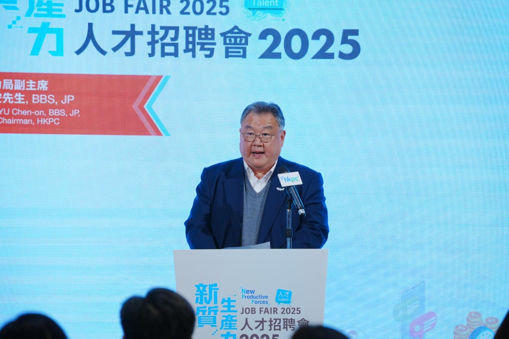 于健安表示,生產力局推出不同措施培養創科人才。汪旭峰攝 于健安表示,生產力局推出不同措施培養創科人才。汪旭峰攝