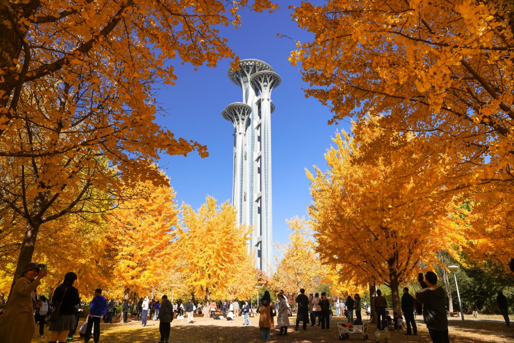 北京奧林匹克公園。中新社 北京奧林匹克公園。中新社