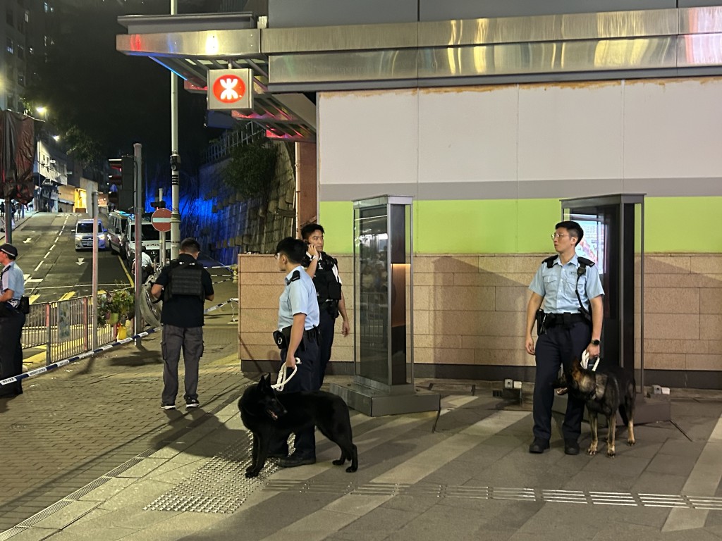 警方到場調查。曾志恒攝 警方到場調查。曾志恒攝