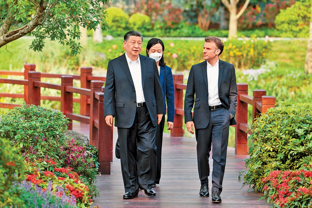 习近平去年在广州与法国总统马克龙举行非正式会晤。
