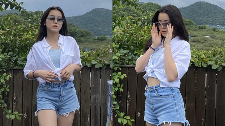 姚焯菲晒靚相迎接開學。