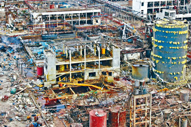 ■響水工業園爆炸事故致七十八人死亡。