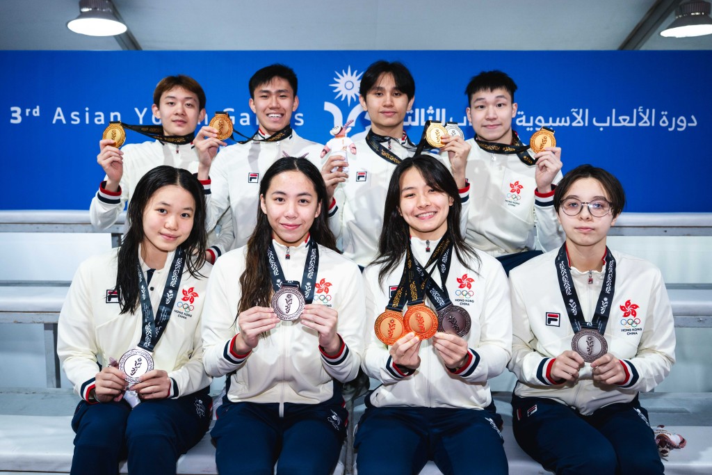 泳隊在周二大豐收,全日共取得4金5銀1銅。港協暨奧委會圖片 泳隊在周二大豐收,全日共取得4金5銀1銅。港協暨奧委會圖片