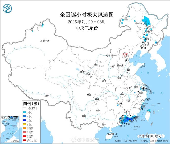 風速圖。