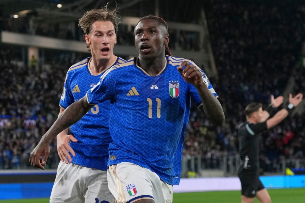 摩斯坚恩为意大利奠定胜局。美联社 摩斯坚恩为意大利奠定胜局。美联社