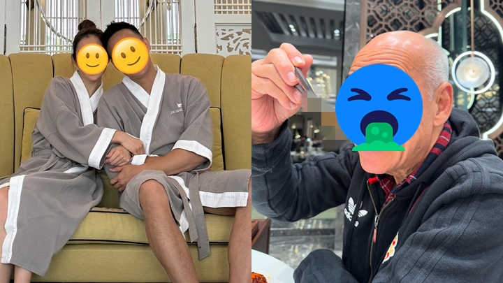 47歲前TVB司儀陳智燊帶父親開餐竟然食蟲。