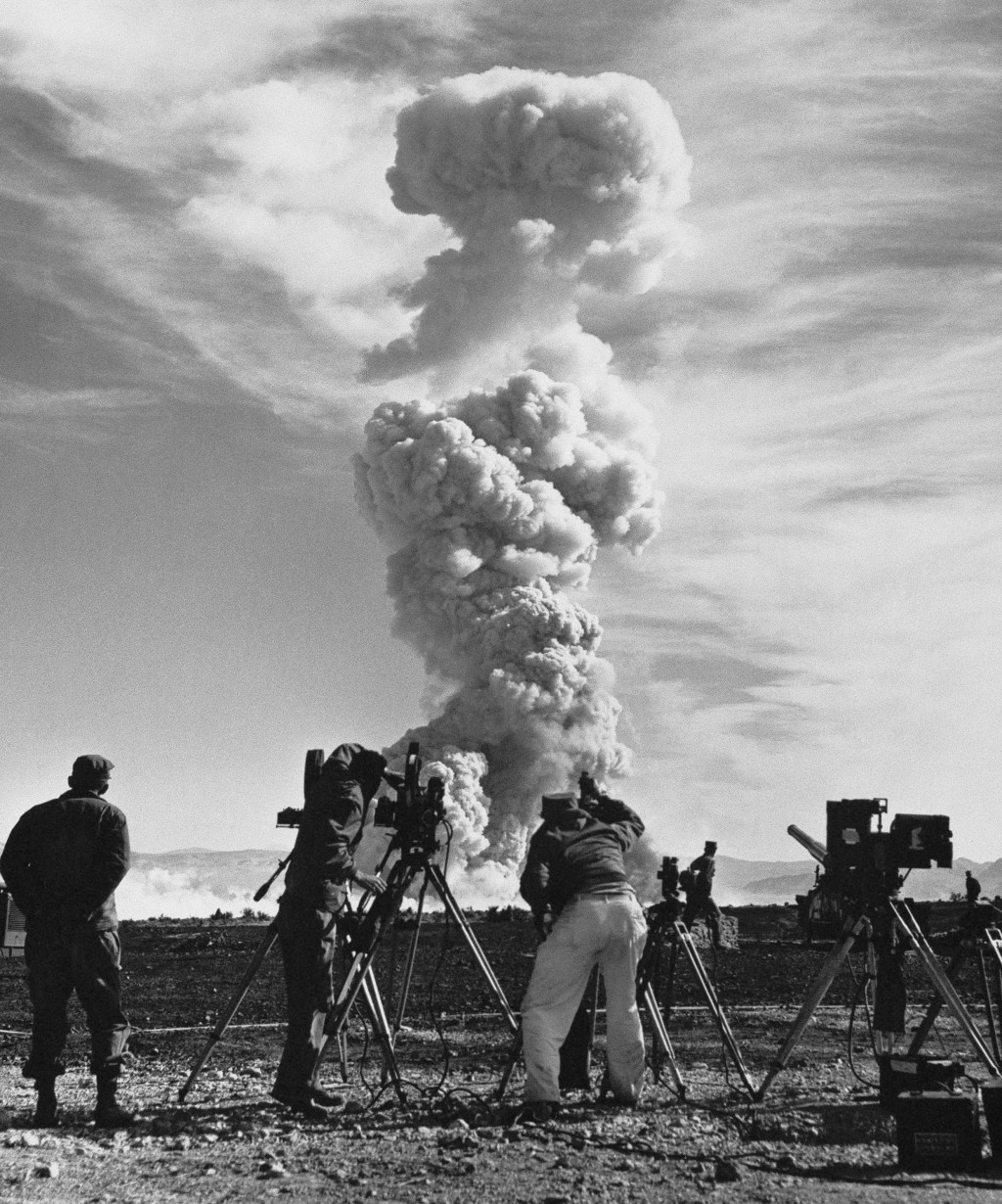 1953年核武試驗的檔案照片。美聯社
