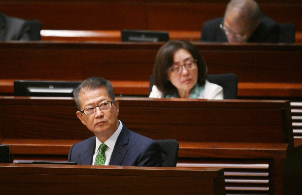 陳茂波表示，全力支持行政長官落實各項政策措施，一同為香港開創更美好的未來。 蘇正謙攝