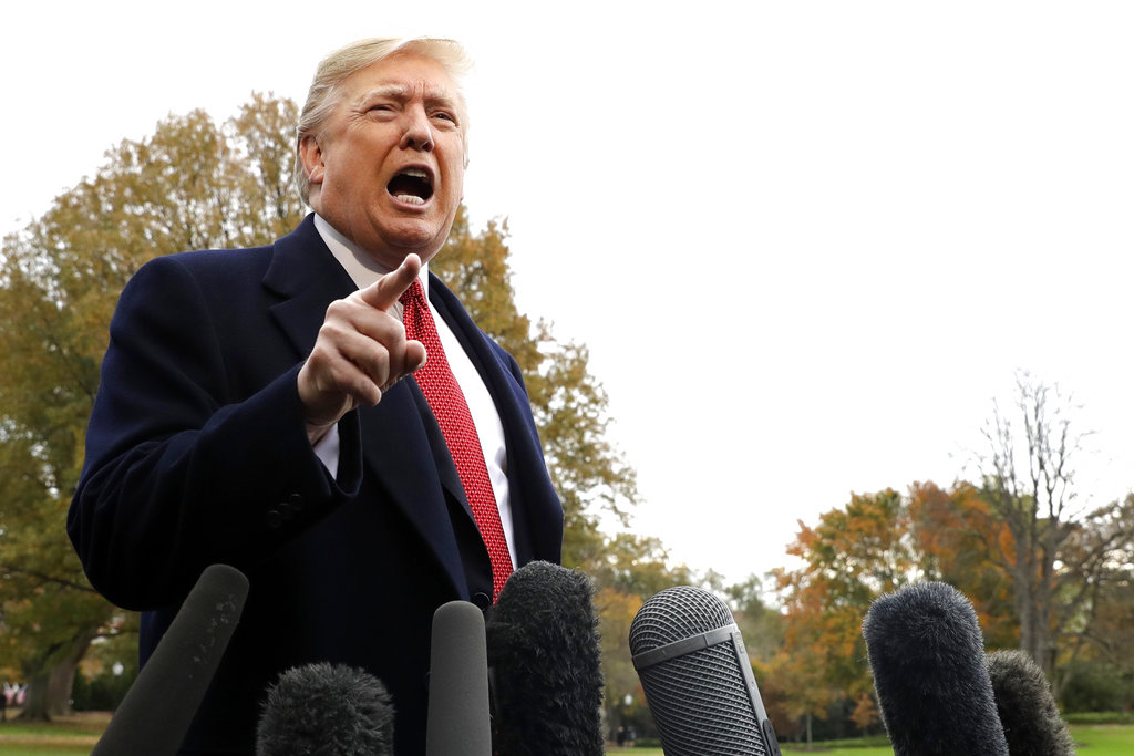 特朗普反擊不會原諒奧巴馬。AP圖片