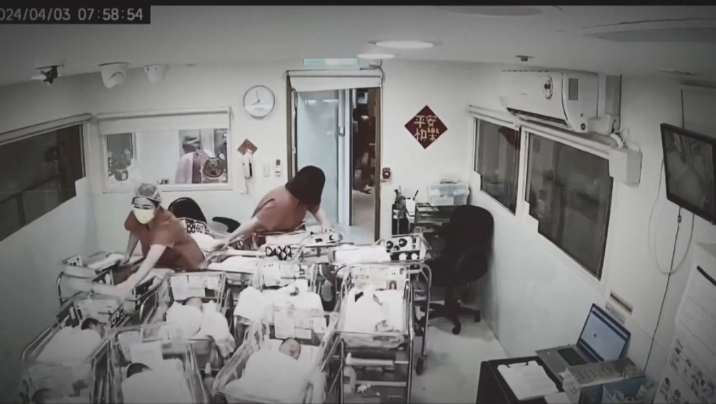 台北有產後護理中心的護士，在強震一刻時首先保護一眾新生嬰兒。i.linjeng