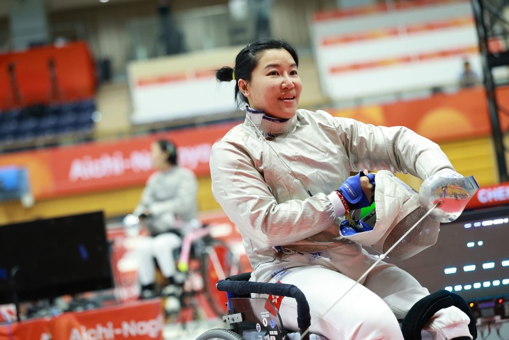 余翠怡获得个人第五块奖牌。照片由中国香港残疾人奥委会提供