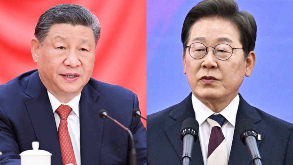 習近平致電恭賀李在明當選南韓總統。新華社/路透社