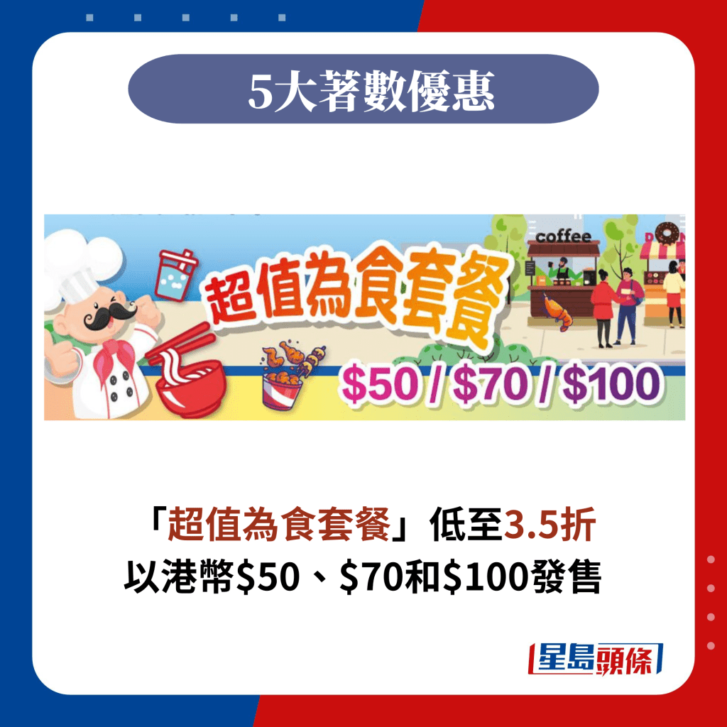 「超值為食套餐」低至3.5折