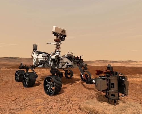 六輪火星探測車「毅力號」。AP圖片
