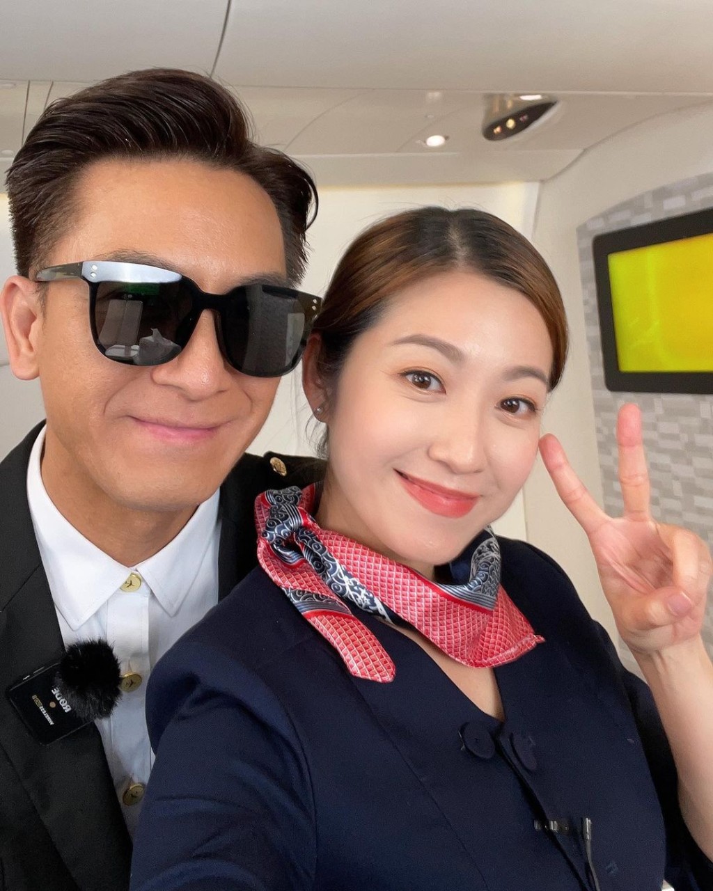 陳自瑤成為TVB「帶貨女王」，曾與馬國明以空姐Look進行TVB的直播帶貨。
