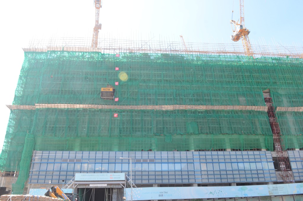 香港兒童醫院建築地盤。 資料圖