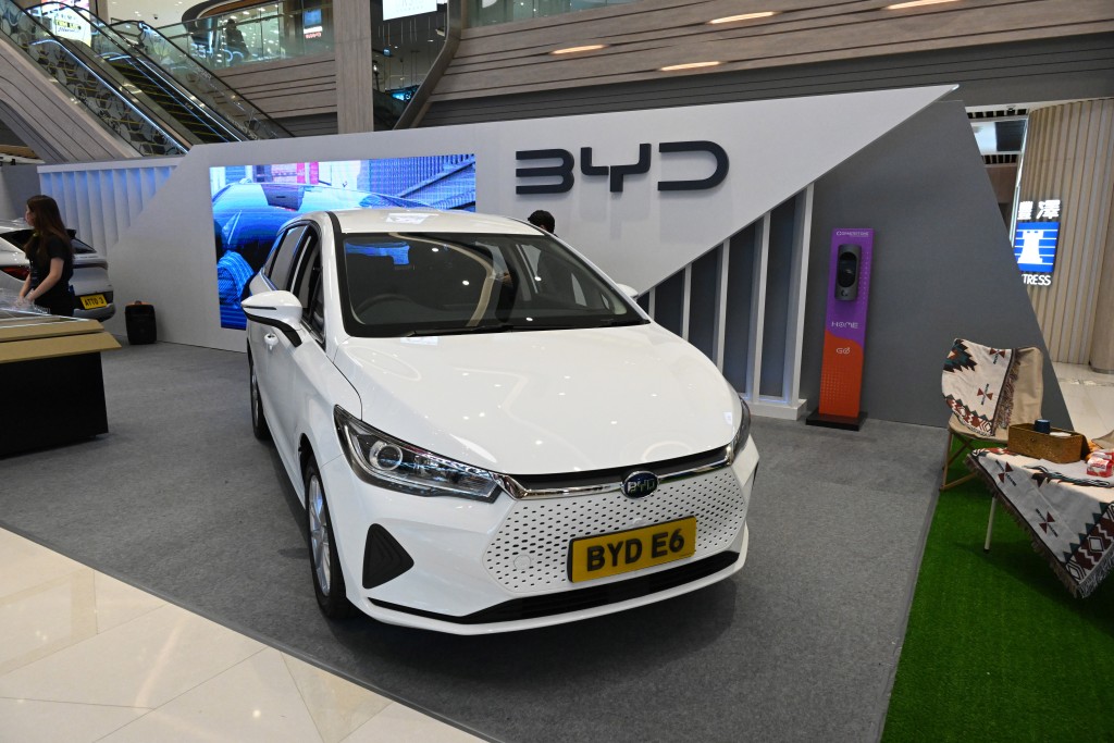 比亞迪MPV車型e6，與新一批引入香港的電動的士同款。