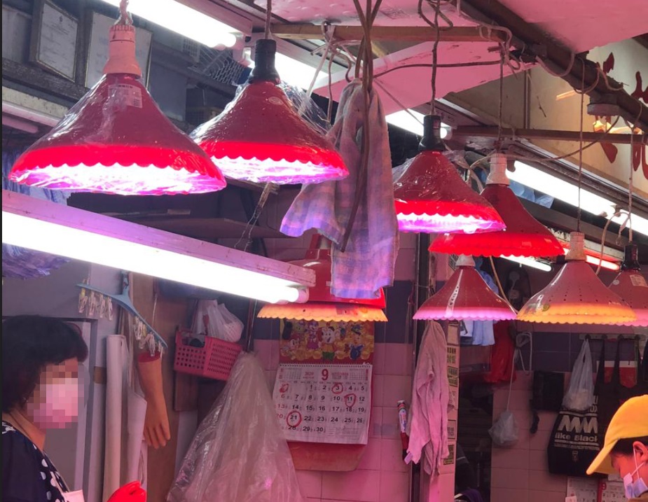 多個街市攤檔提供毛巾。港大提供