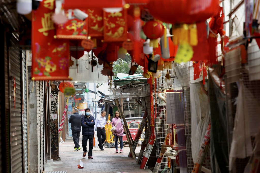 香港街头不少春节装饰。资料图片